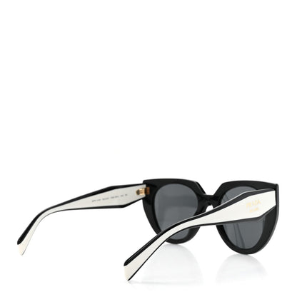 Prada Acetate Sunglasses SPR 14W Black White 4 of 7