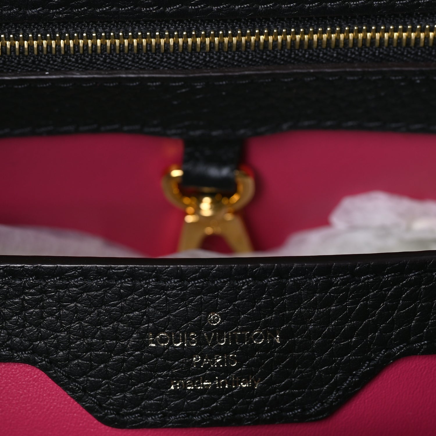Louis Vuitton Taurillon Capucines BB  Black 5 of 9