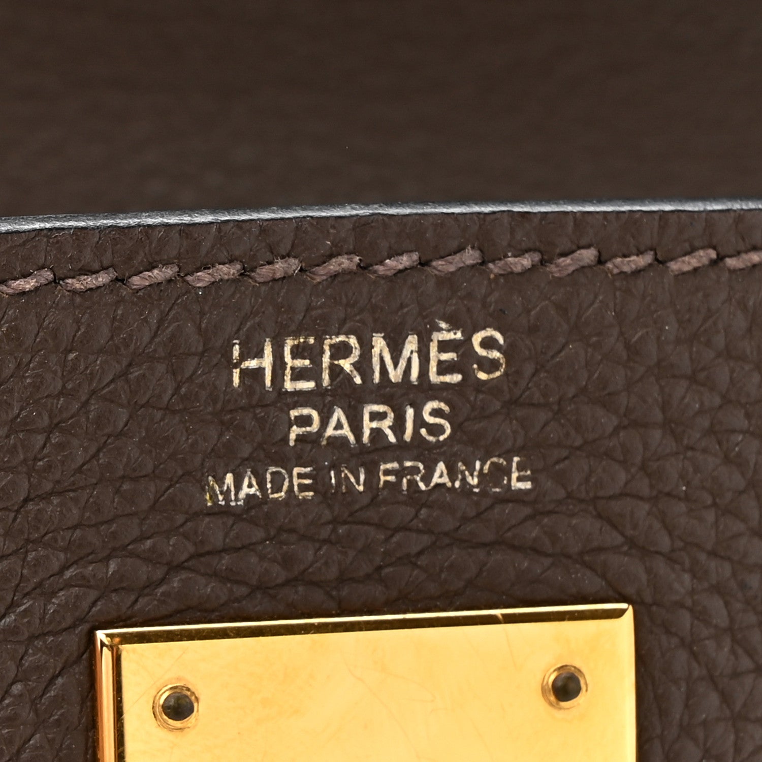 Hermes Togo Kelly Retourne 32 Chocolate 6 of 17