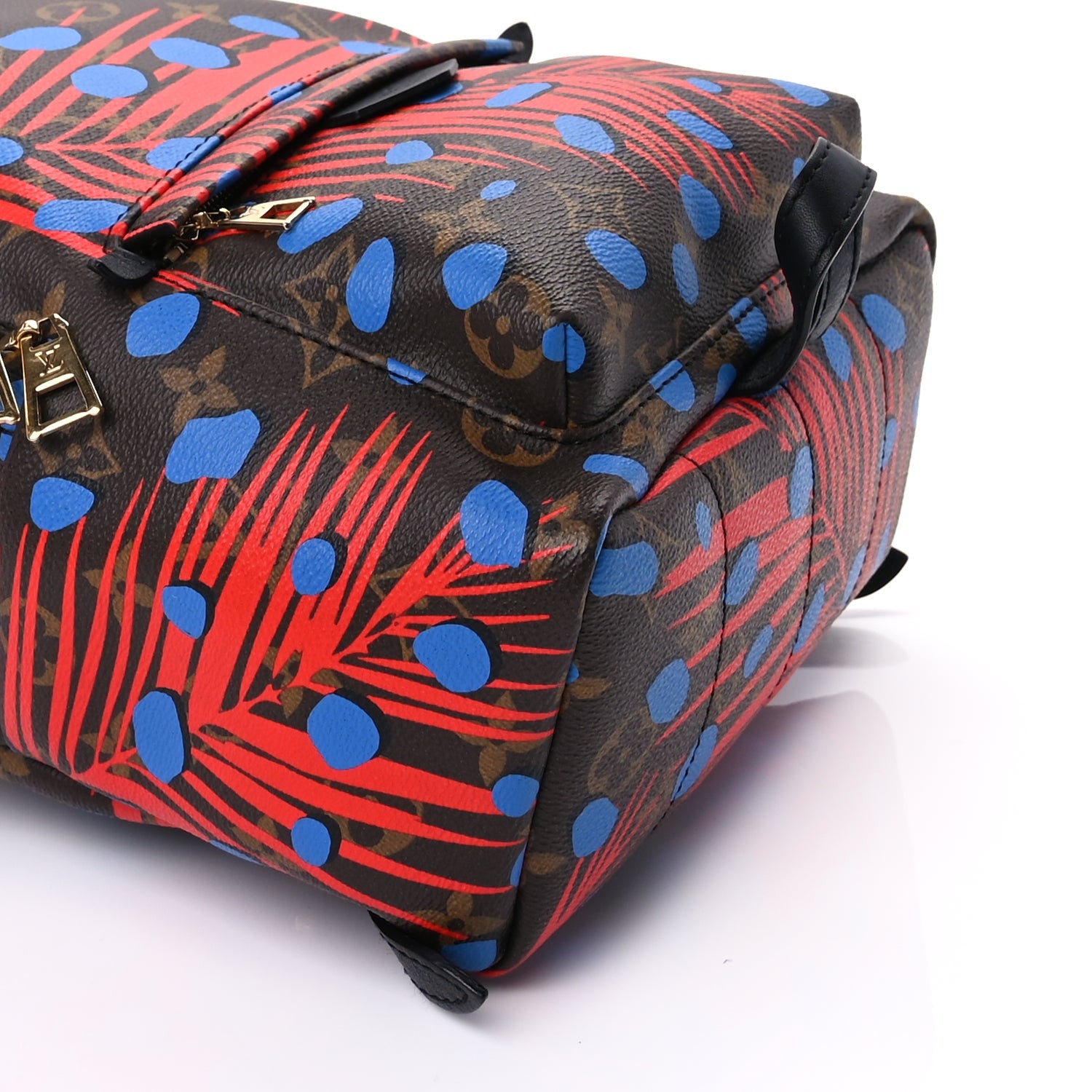 Louis Vuitton Monogram Jungle Dots Palm Springs Backpack PM  Coquelicot Denim 7 of 8