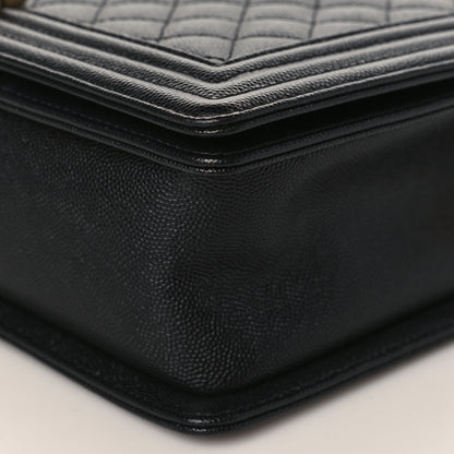 Chanel Caviar Quilted New Medium Boy Flap Black 9 of 9