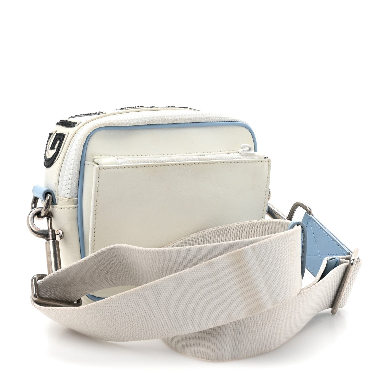 Givenchy Calfskin MC3 Crossbody Bag White Blue Black 3 of 7