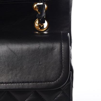 Chanel Lambskin Quilted Medium Double Flap Black 16 of 16