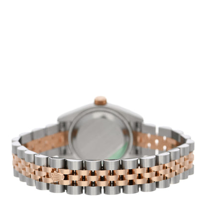 Rolex Stainless Steel 18K Everose Gold Diamond 26mm Oyster Perpetual Datejust Watch Black Jubilee 179171 3 of 5