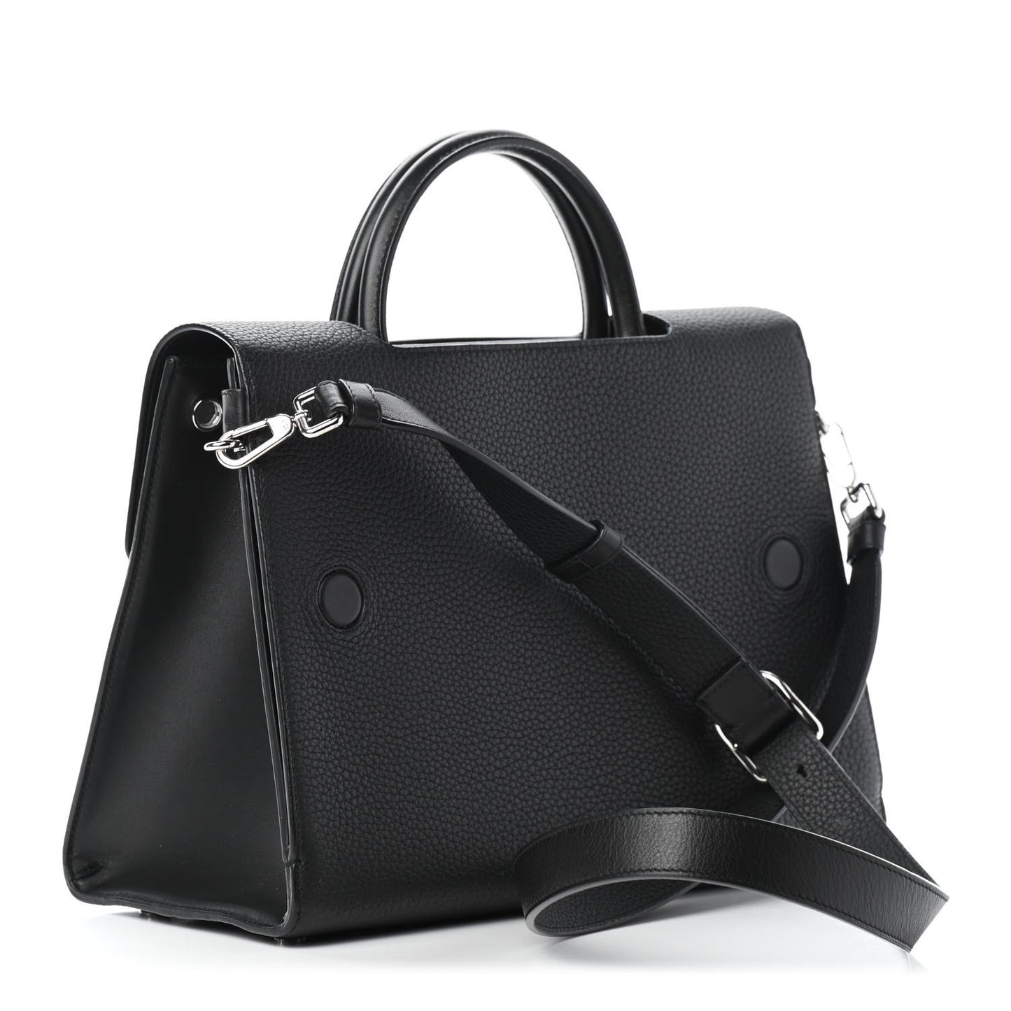 Grained Calfskin Medium Diorever Flap Black