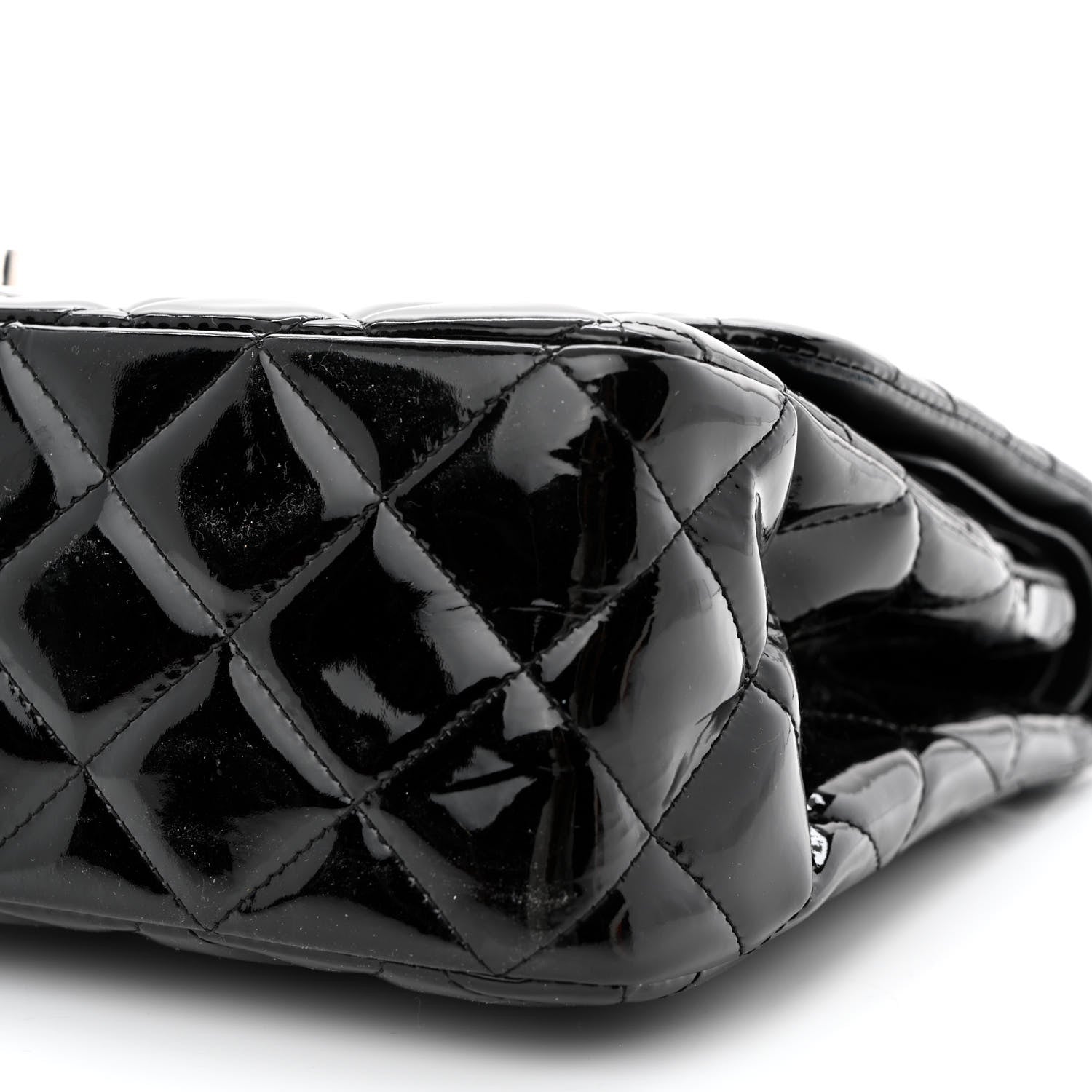 Chanel Patent Quilted Jumbo Double Flap Black 10 of 12