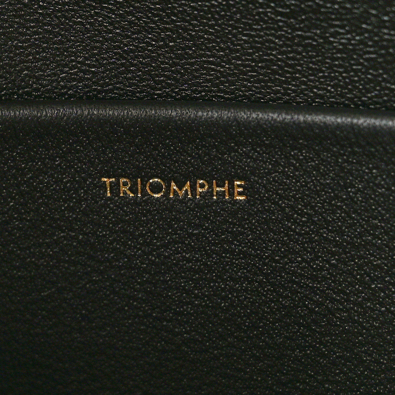 Celine Shiny Calfskin Triomphe Shoulder Bag Black 7 of 10