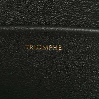 Celine Shiny Calfskin Triomphe Shoulder Bag Black 7 of 10