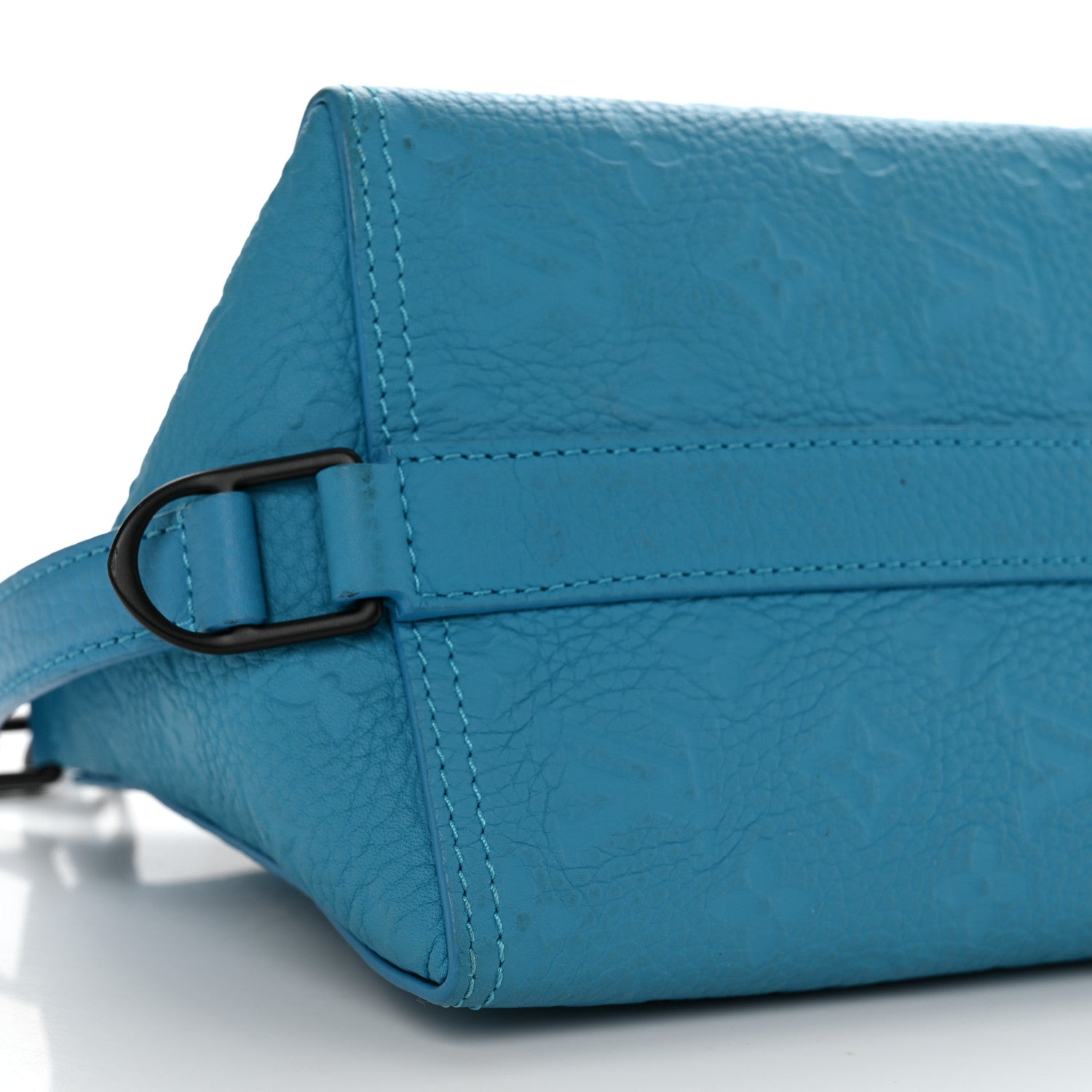 Louis Vuitton Taurillon Monogram Triangle Messenger Turquoise 9 of 11