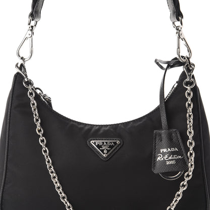 Prada Nylon Re-Edition 2005 Shoulder Bag Black 11 of 11