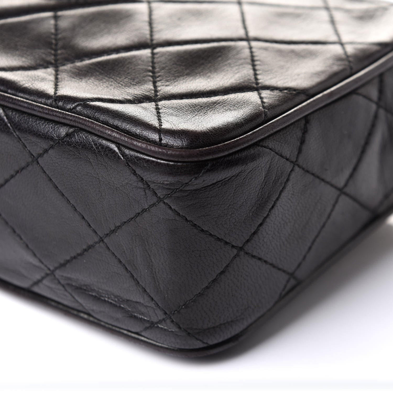 Chanel Lambskin Quilted Tassel Camera Case Black 11 of 12