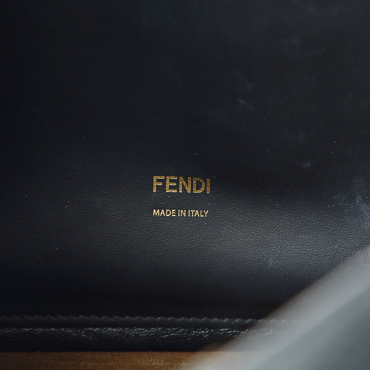 Fendi Agnello Old Shine Large Kan U Shoulder Bag Black 6 of 12