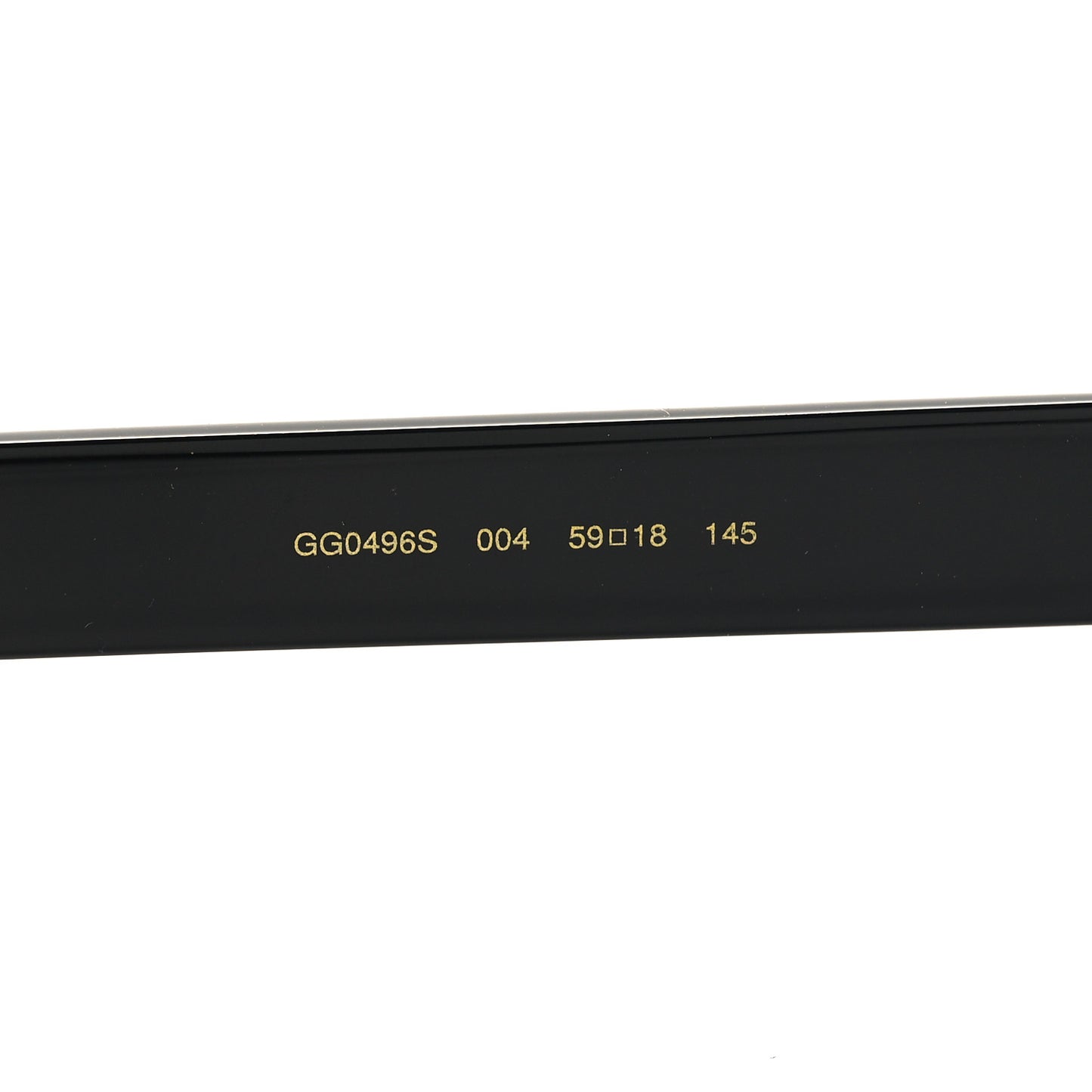 Acetate Geometric Crystal Sunglasses GG0496S Black