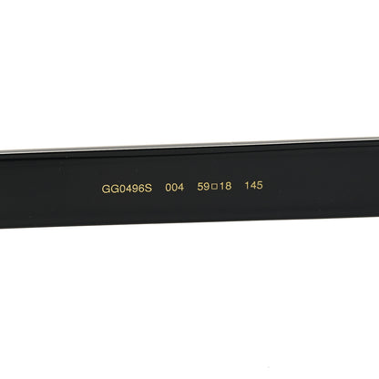 Gucci Acetate Geometric Crystal Sunglasses GG0496S Black 6 of 7