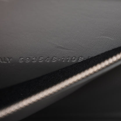 Balenciaga Shiny Calfskin Crocodile Embossed Small Hourglass Top Handle Bag Steel Grey 8 of 14