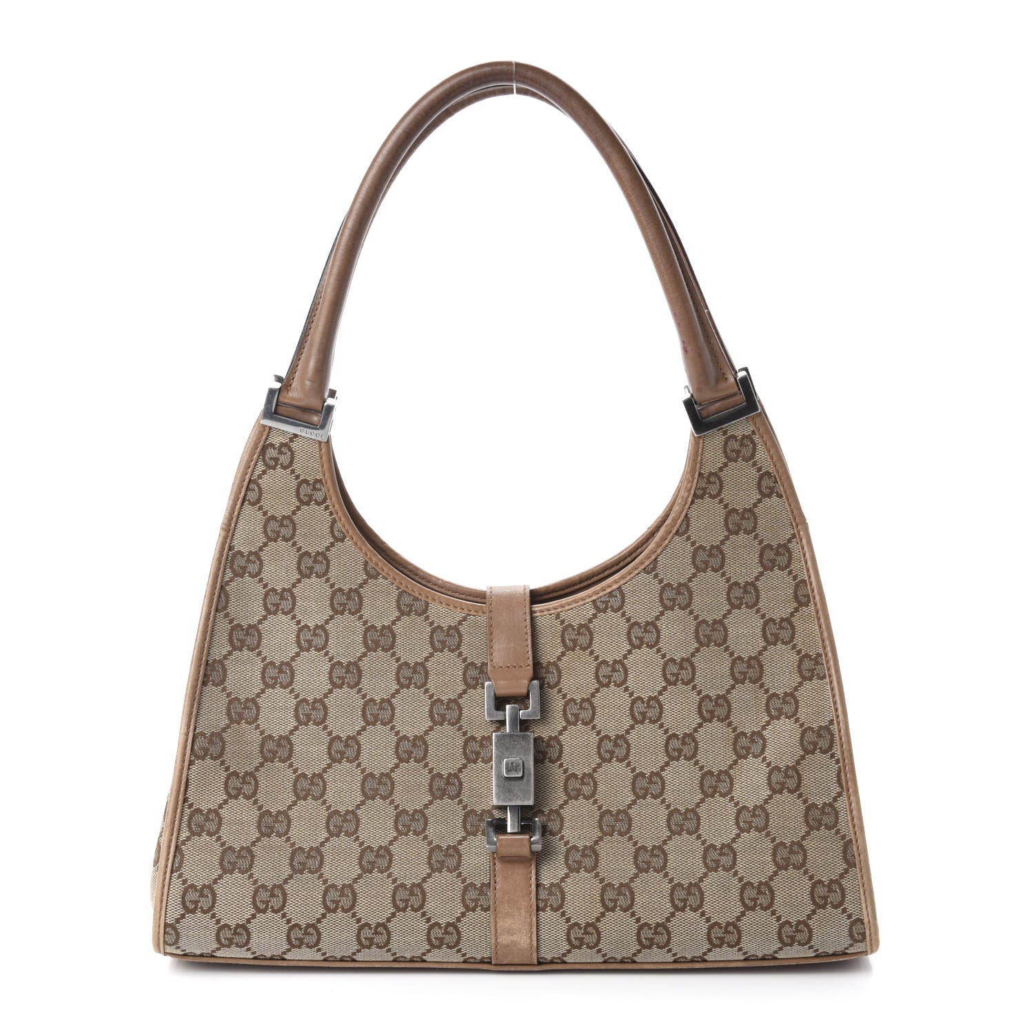 Gucci Monogram Small Bardot Bag Tan 1 of 12