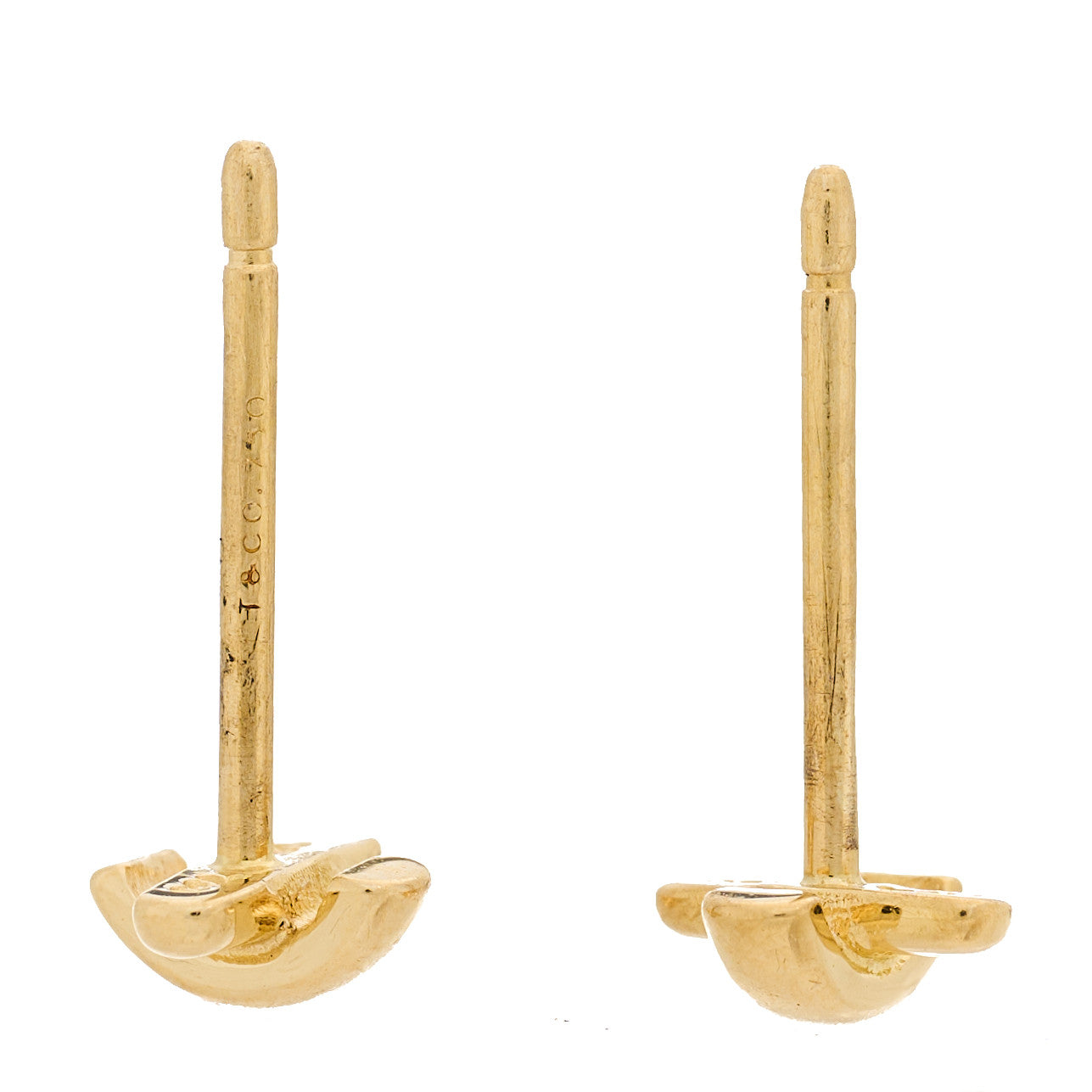 Tiffany 18K Yellow Gold Mini Stitch X Stud Earrings 4 of 5