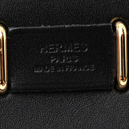 Hermes Military Toile Vache Hunter Herbag Zip Retourne 20 Black 6 of 7