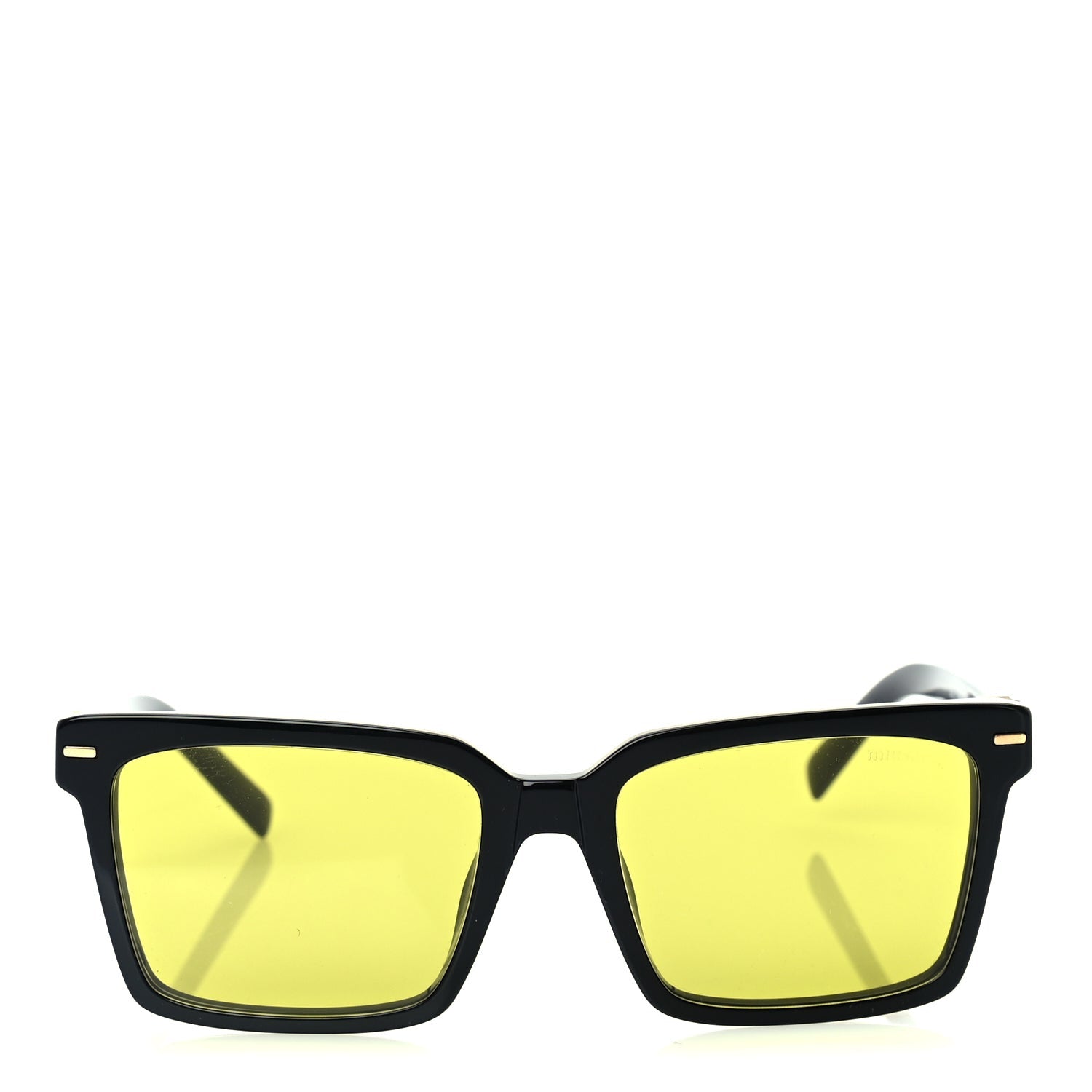 Miu Miu Acetate Square Sunglasses SMU 13Z  Black 2 of 7