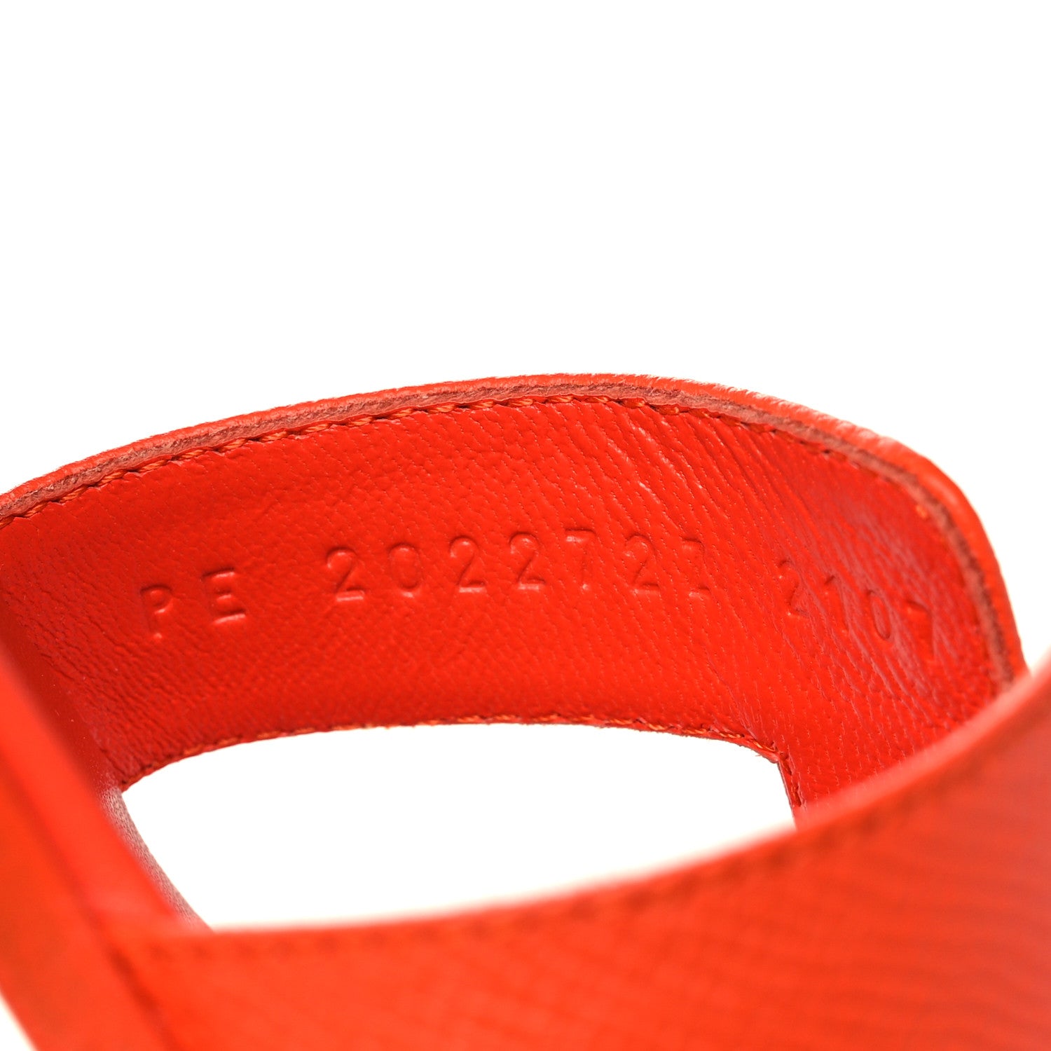 Hermes Epsom Oran Sandals 37.5 Orange Poppy 8 of 11