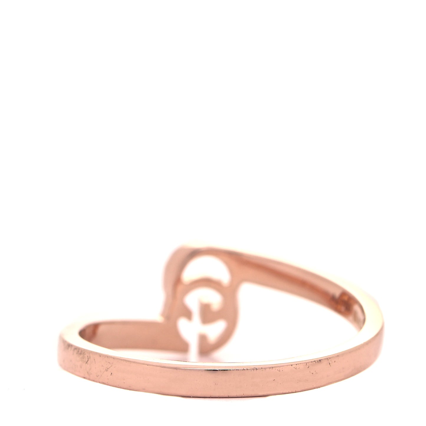 18K Rose Gold GG Running Stacking Ring 52 6