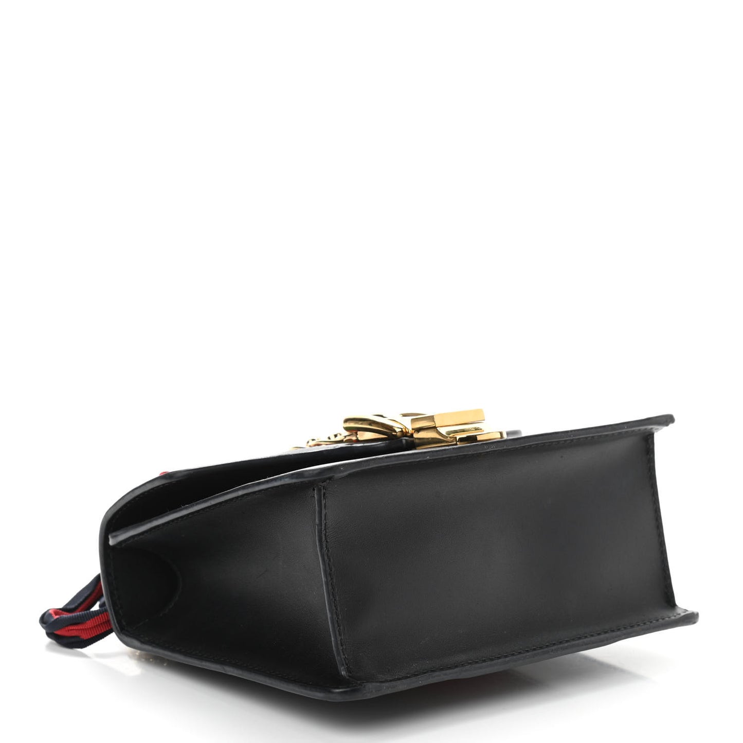 Calfskin Mini Sylvie Chain Shoulder Bag Black