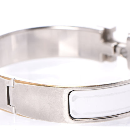 Hermes Enamel Narrow Clic Clac H Bracelet PM White 6 of 6