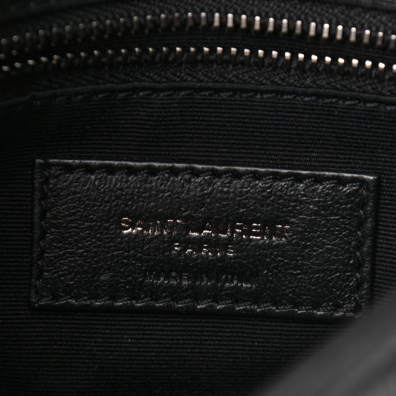 Saint Laurent Crinkled Calfskin Matelasse Monogram Niki Chain Wallet Black 6 of 10