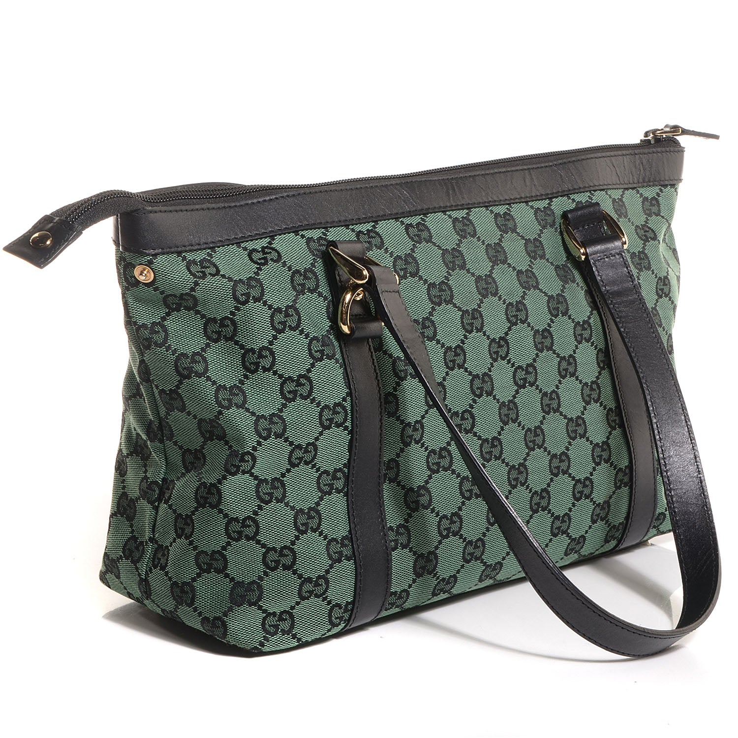Gucci Monogram Medium Abbey Tote Green 3 of 8