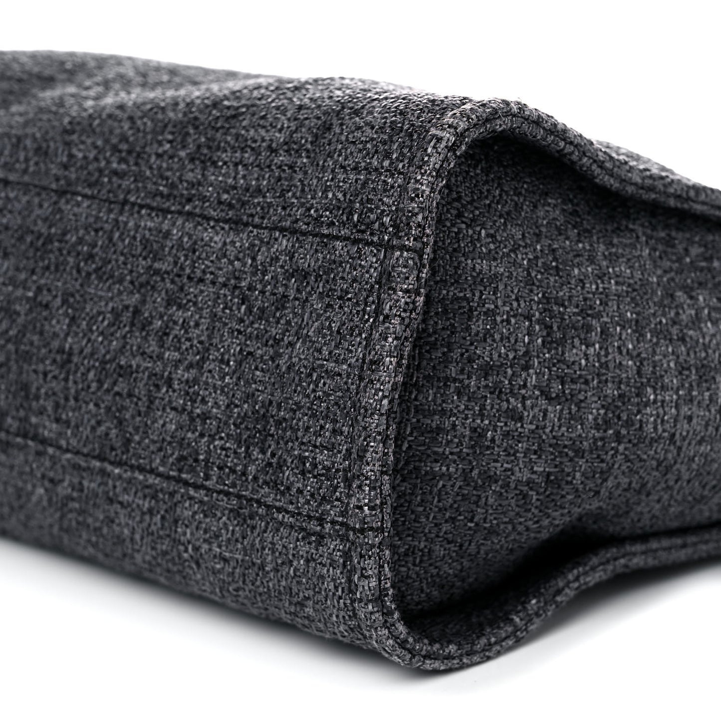 Lurex Boucle Small Deauville Tote Black