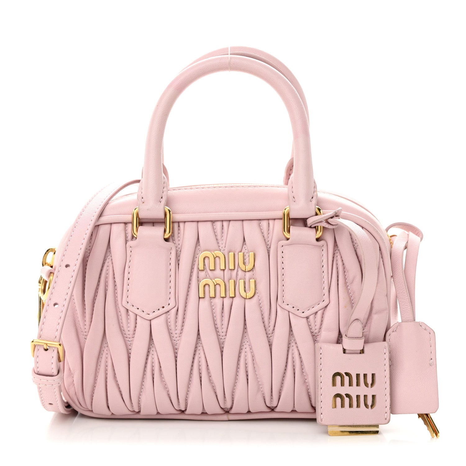 Miu Miu Nappa Matelasse Small Arcadie Alabastro 1 of 13
