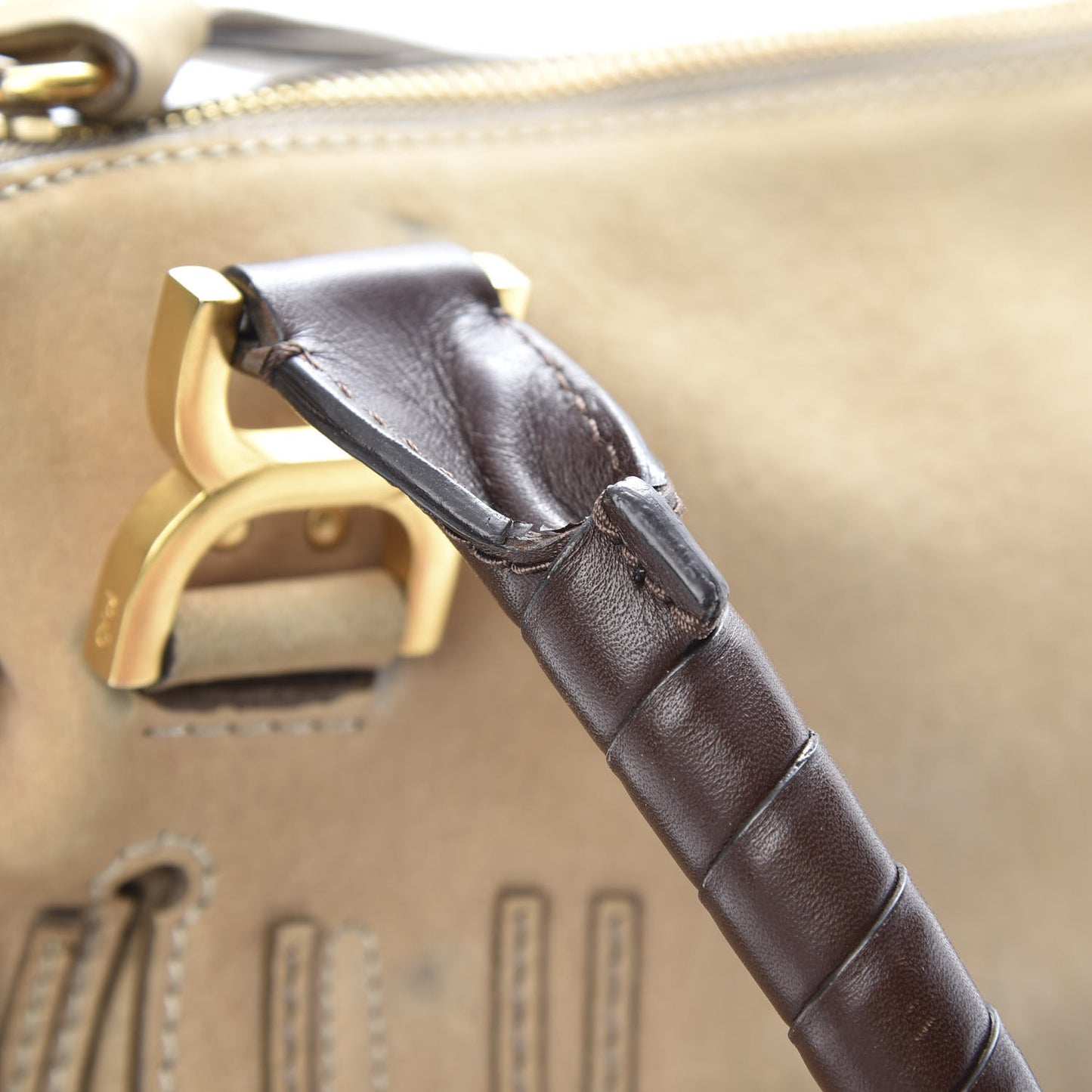 Nubuck Medium Marcie Satchel Greige