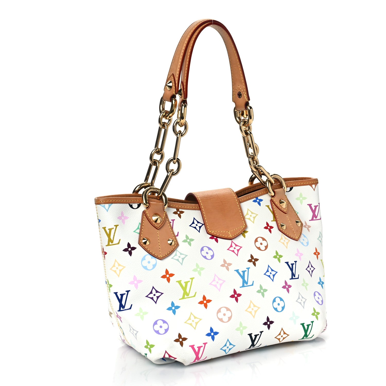 Louis Vuitton Monogram Multicolor Annie MM White 2 of 8