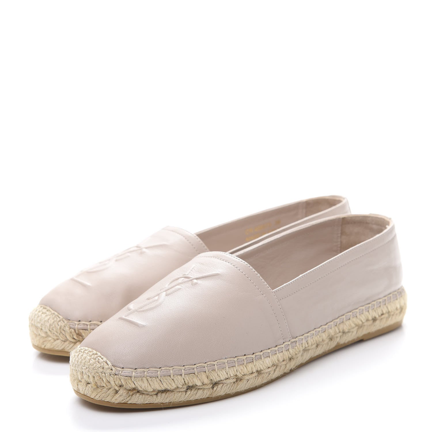 Saint Laurent Nappa Monogram Espadrilles 39 Rose Poudre 3 of 9