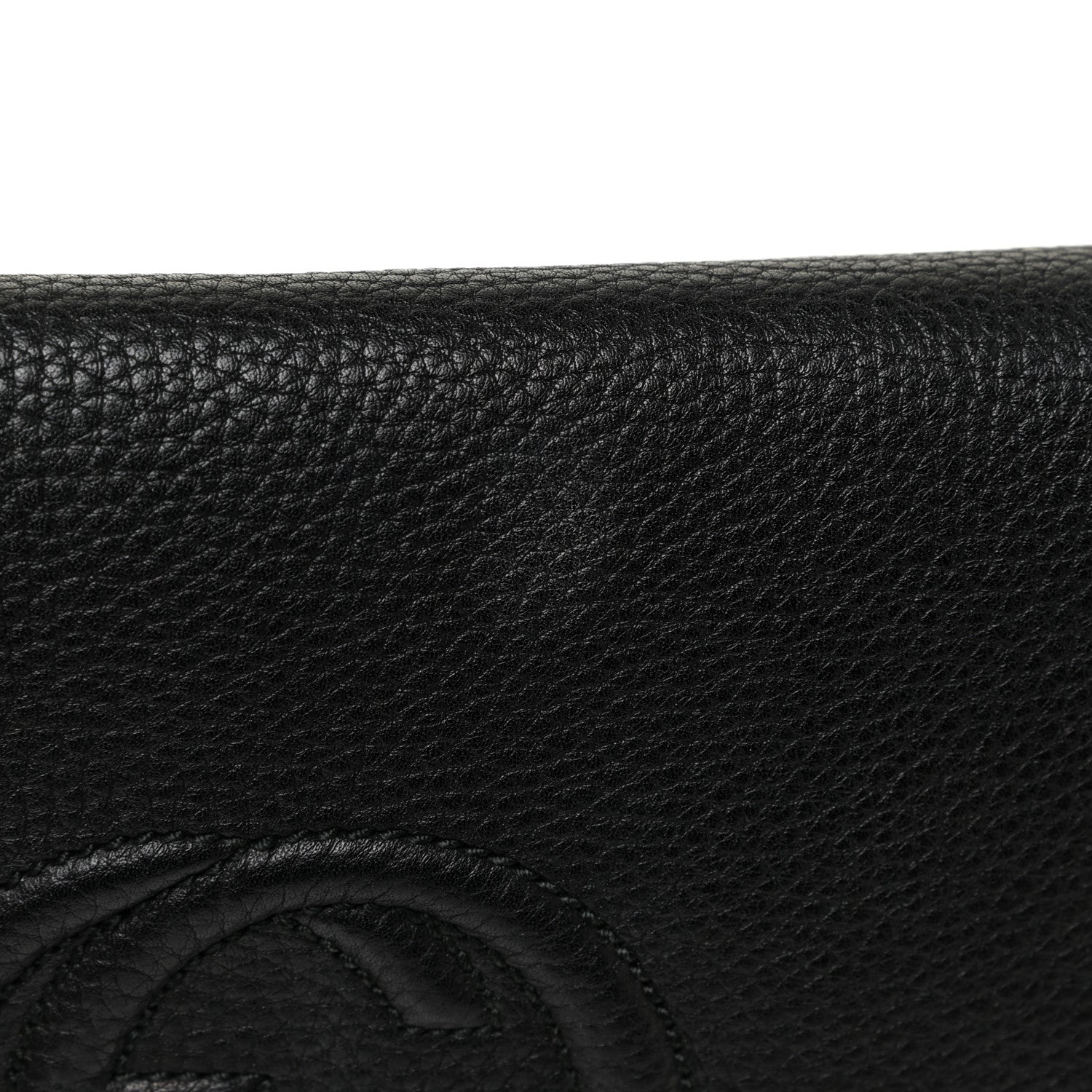 Gucci Pebbled Calfskin Medium Soho Flap Crossbody Black 15 of 17