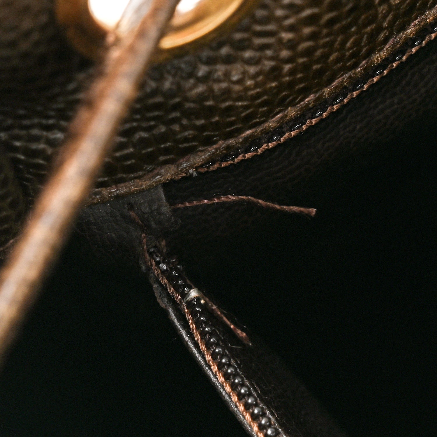 Chanel Caviar CC Backpack Brown 13 of 14