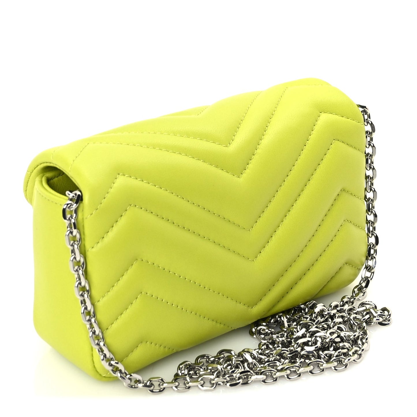 Lambskin Matelasse Mini GG Marmont Shoulder Bag  Firefly