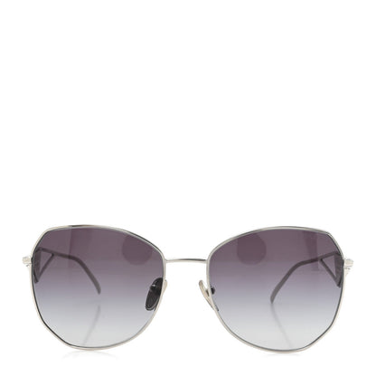 Prada Metal Symbole Triangle Logo Sunglasses SPR57Y Smoky Grey 2 of 7