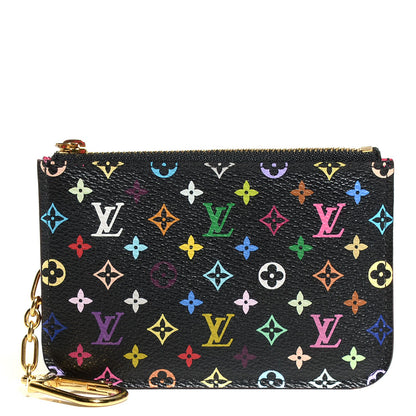 Louis Vuitton Monogram Multicolor Key Pouch Black Grenade 1 of 7