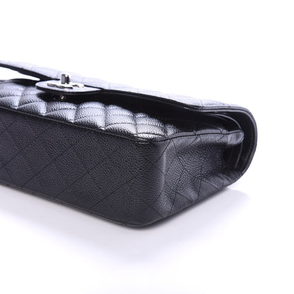 Chanel Caviar Quilted Medium Double Flap Black 9 of 10