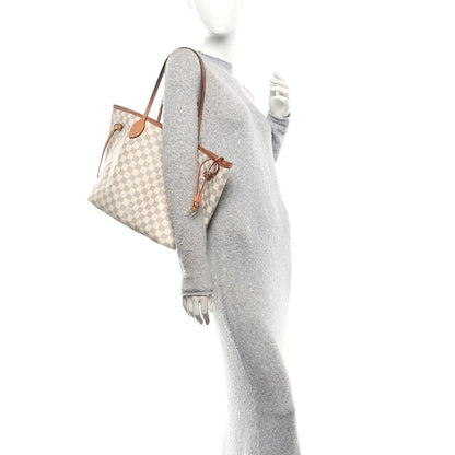 Louis Vuitton Damier Azur Neo Neverfull MM Rose Ballerine 2 of 7