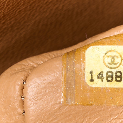 Chanel Caviar Quilted Maxi Double Flap Dark Beige 8 of 12