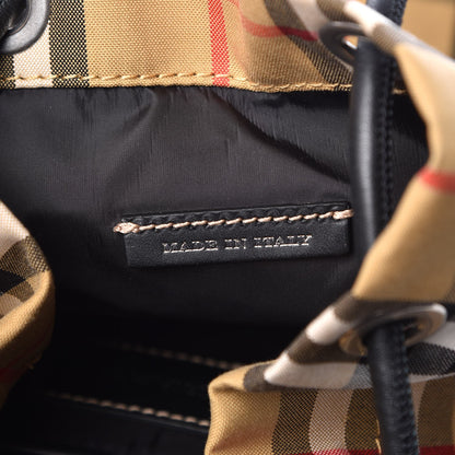 Burberry Vintage Check Small Rucksack Backpack Black 7 of 8