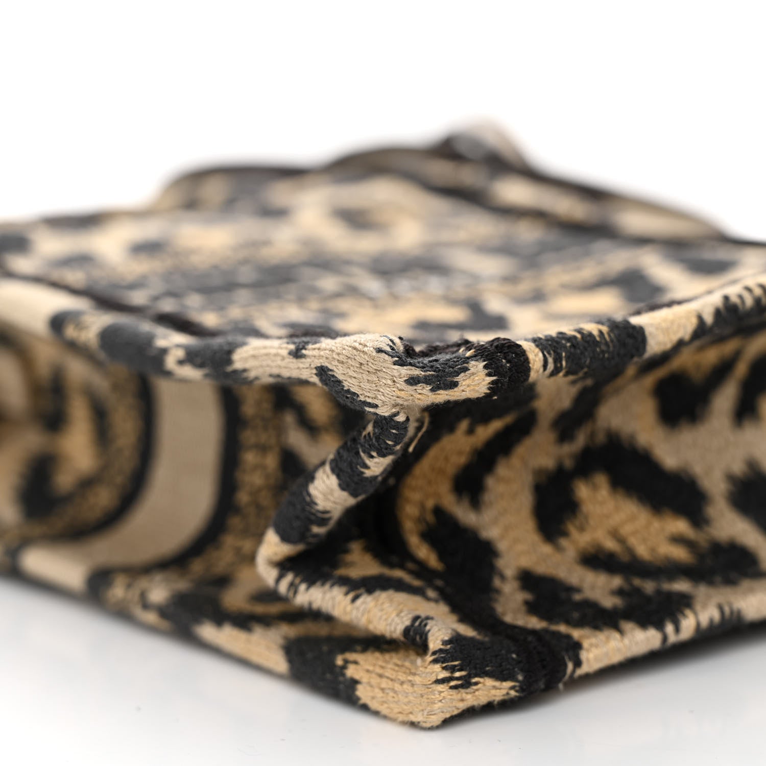 Christian Dior Canvas Mizza Embroidered Mini Book Tote Phone Bag Beige 8 of 9