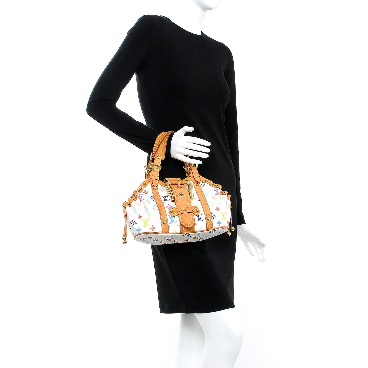 Monogram Multicolor Theda GM White