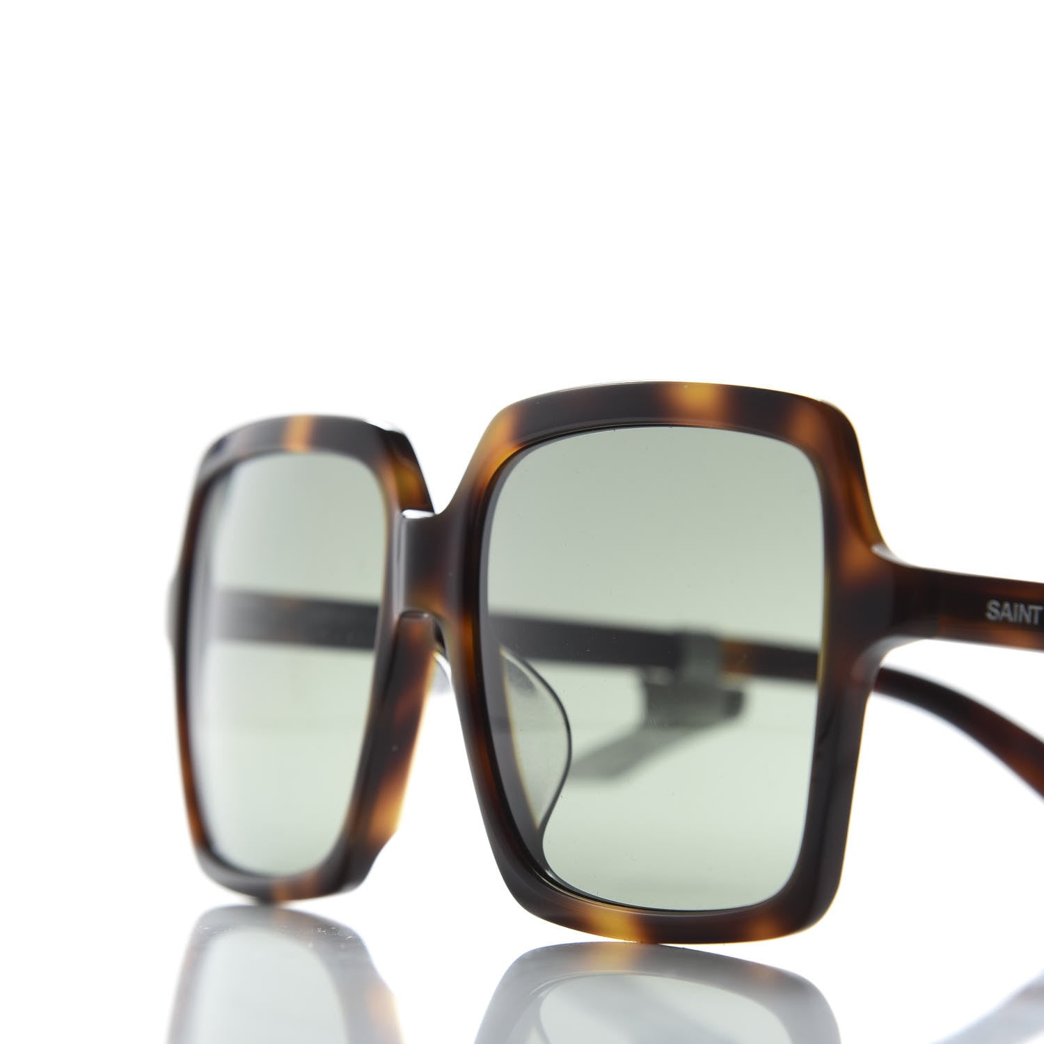 Saint Laurent Oversized SL174/F Sunglasses Tortoise 7 of 8