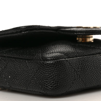 Chanel Caviar Quilted Mini Chain Belt Bag Black 8 of 9