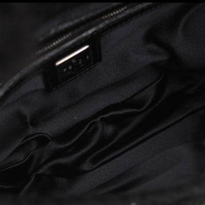 Fendi Woven Knit Baguette Black 10 of 12