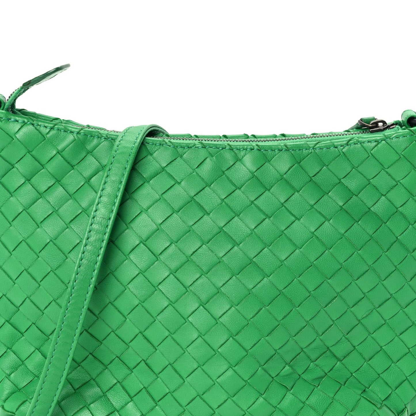 Nappa Intrecciato Mini Shoulder Bag  Parakeet