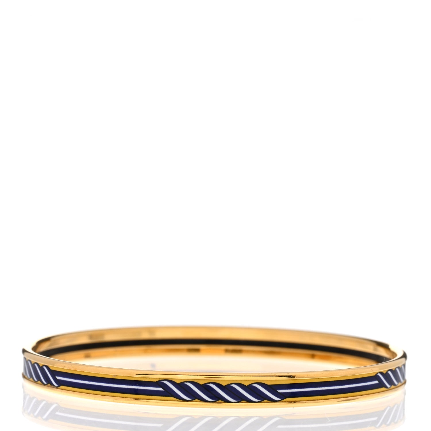 Hermes Enamel Printed Extra Narrow Bracelet 65 3 of 5